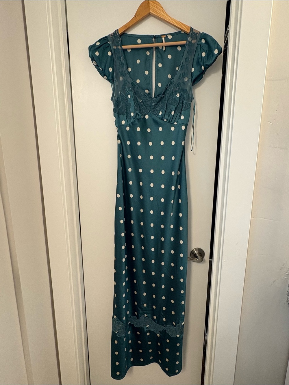 Free People Butterfly Babe Maxi Dress in Jade Combo Size Small